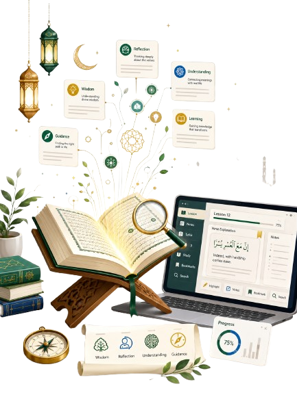 Open Qur'an with Tafsir commentary